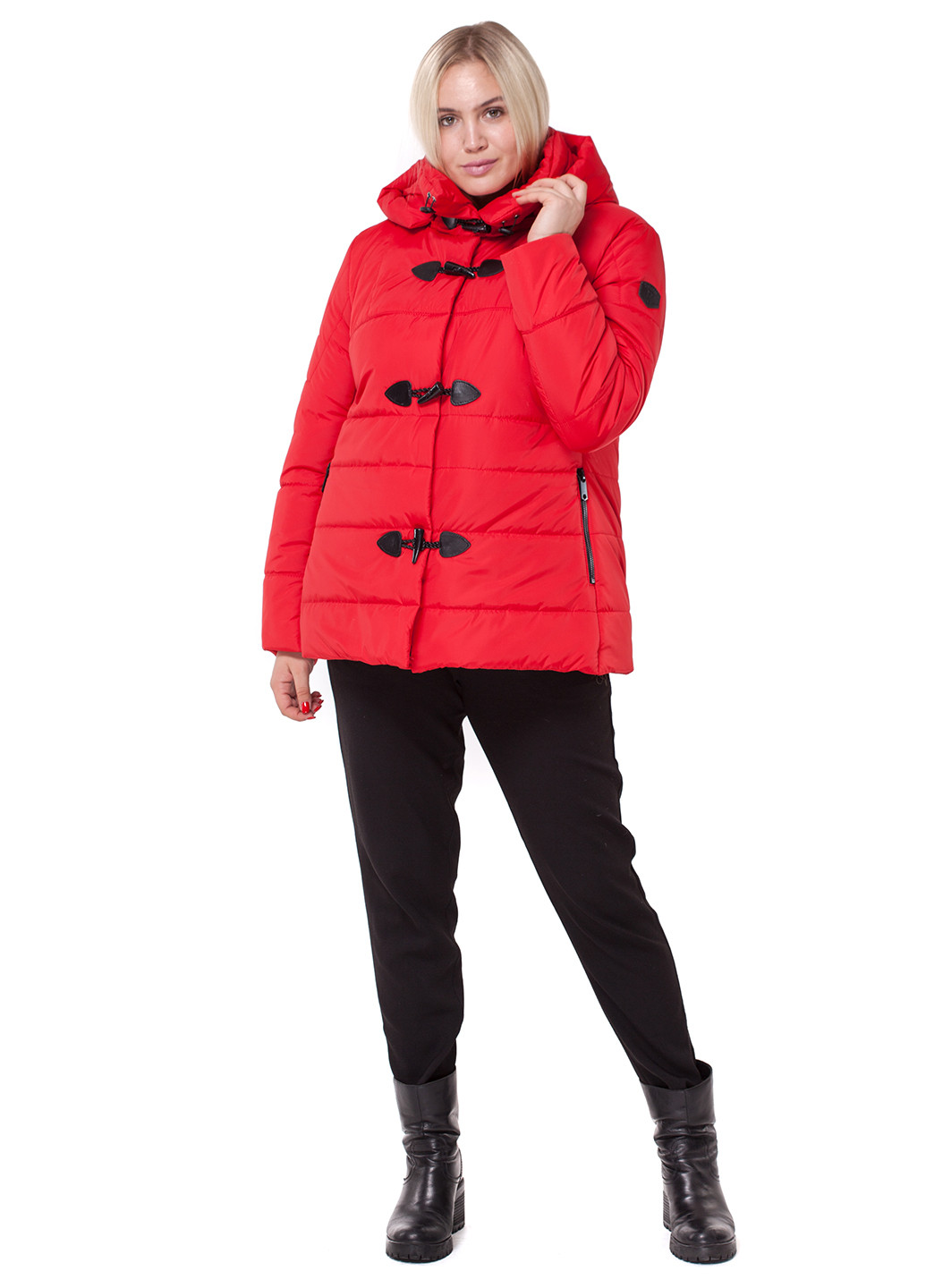 Червона зимня куртка R&G