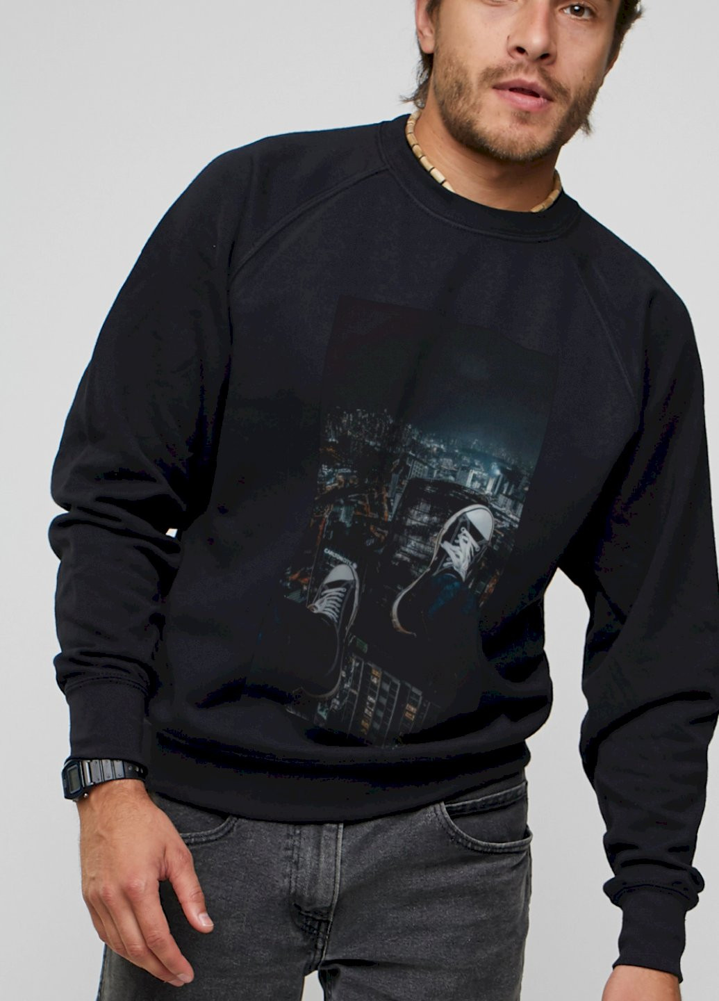 Черный свитшот мужской YAPPI (198688751)