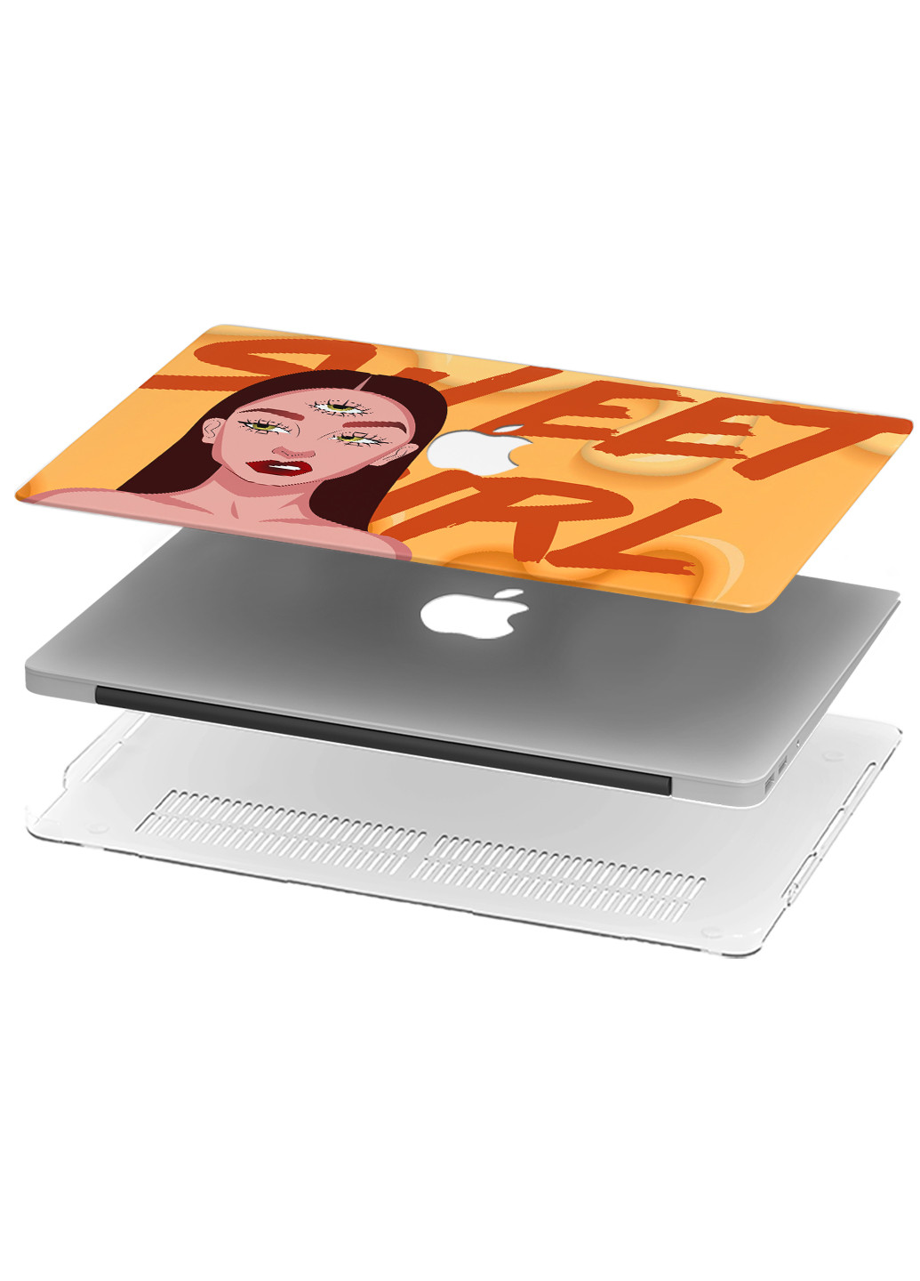 Чохол пластиковий для Apple MacBook 12 A1534 / A1931 Солодка дівчинка (Sweet girl) (3365-1634) MobiPrint (218348069)