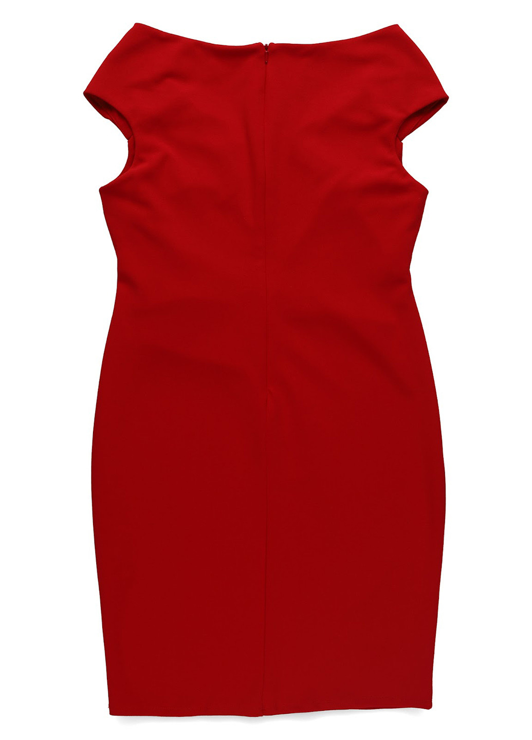 Червона кежуал сукня силуетна Sistaglam однотонна