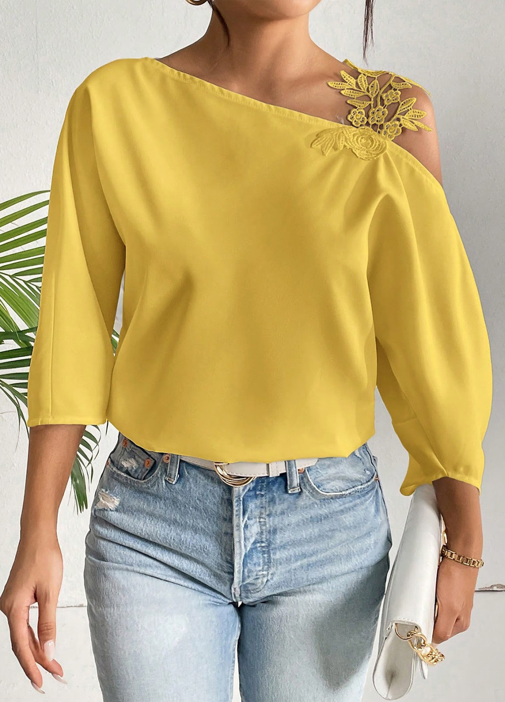 Жовта блуза SHEIN