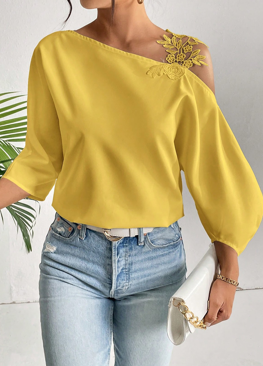 Жовта блуза SHEIN