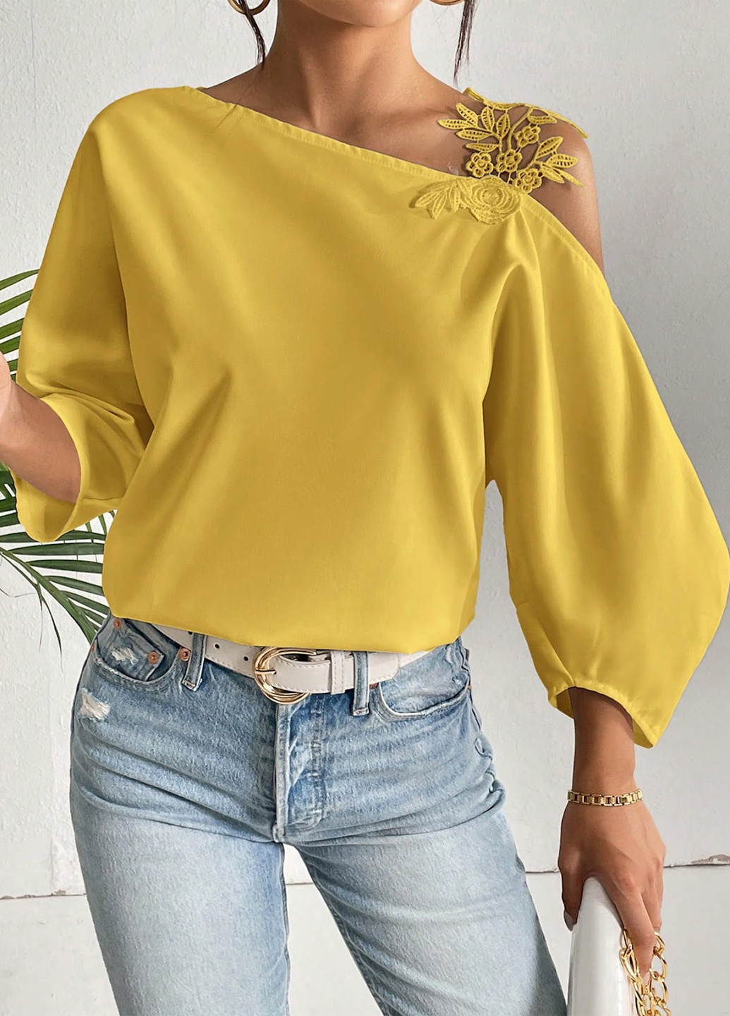 Жовта блуза SHEIN