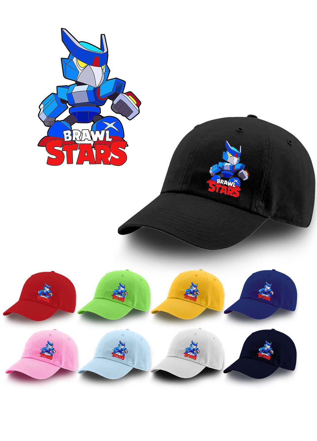 Кепка Ворон Меха Бравл Старс (Crow Mech Brawl Stars) (9273-1008) MobiPrint (216961144)