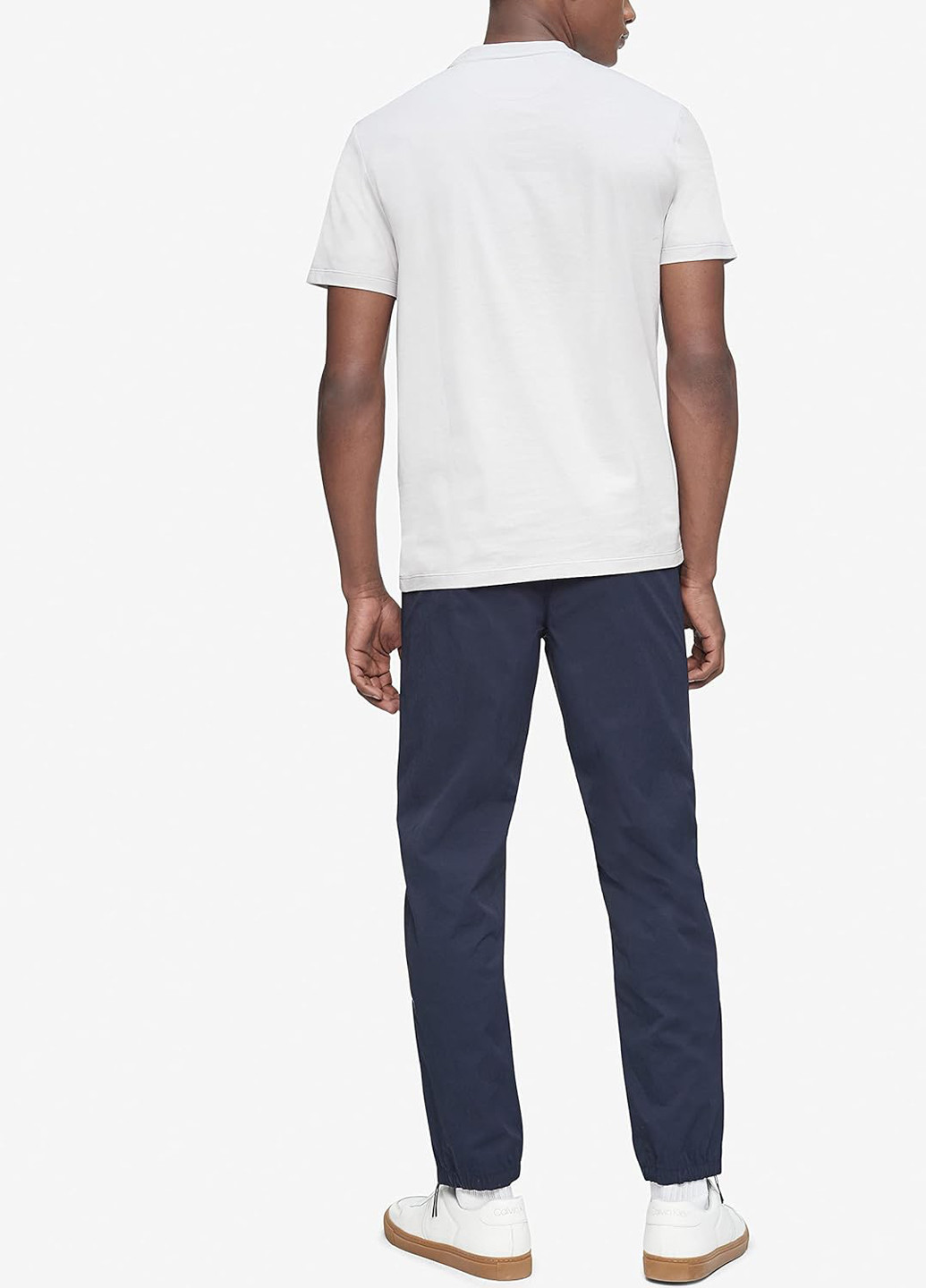Синие кэжуал демисезонные зауженные брюки Calvin Klein