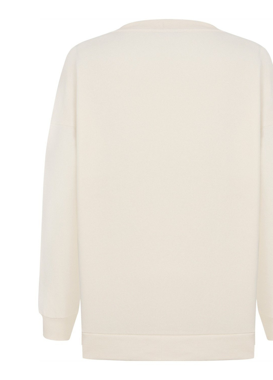 Бежевый свитшот Mudo однотонный (253017016)