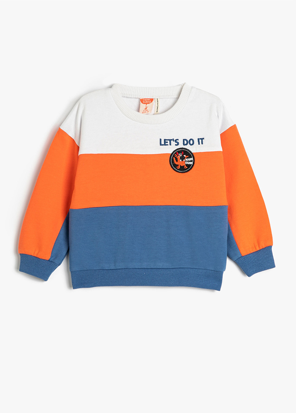 KOTON світшот колор блок комбінований кежуал бавовна, трикотаж