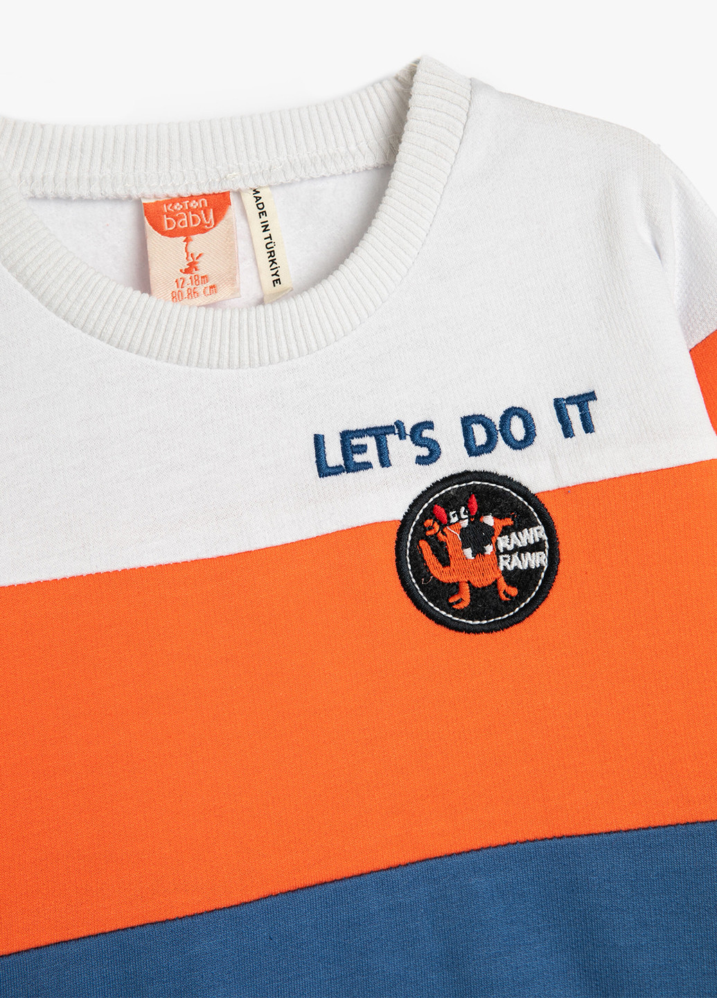 KOTON світшот колор блок комбінований кежуал бавовна, трикотаж