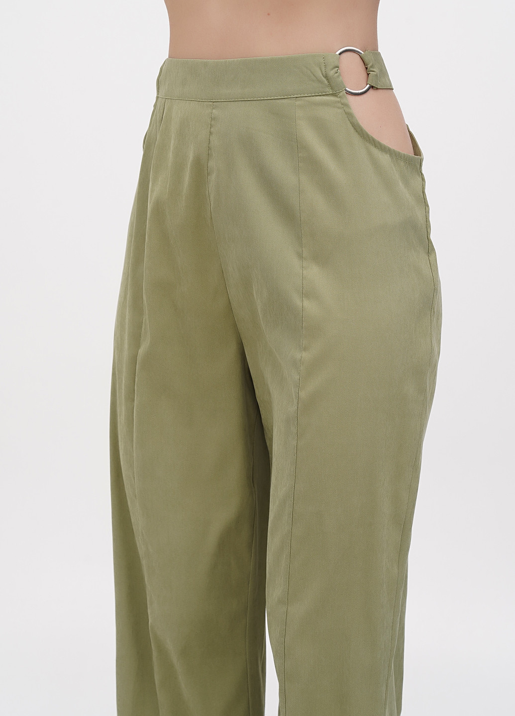 Оливковые кэжуал летние прямые брюки Missguided