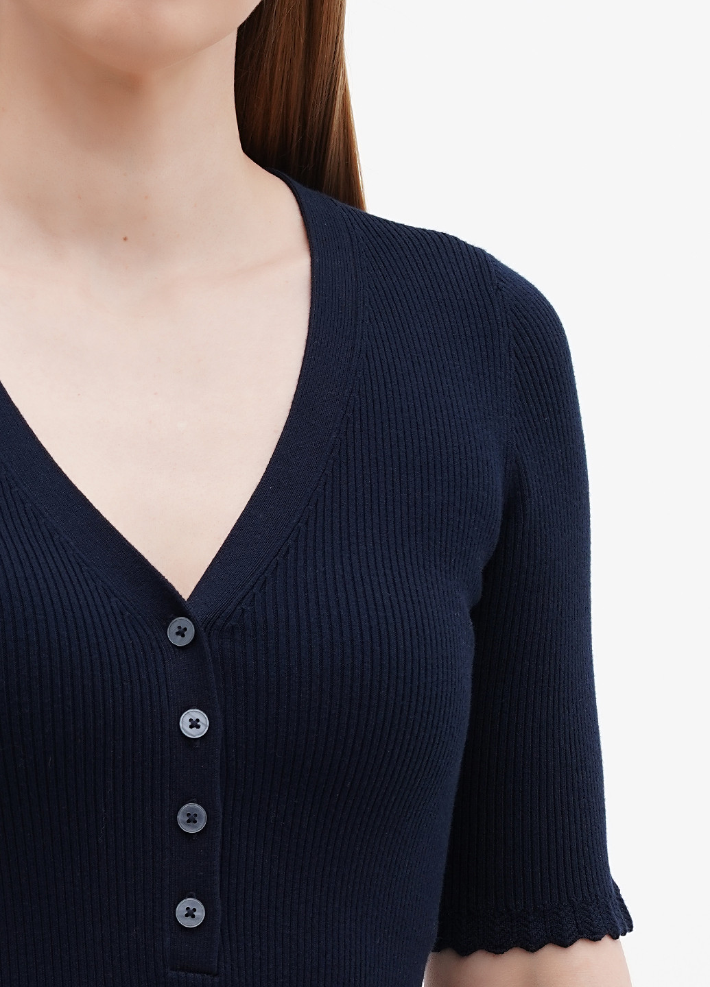 Темно-синий демисезонный свитер пуловер Boden