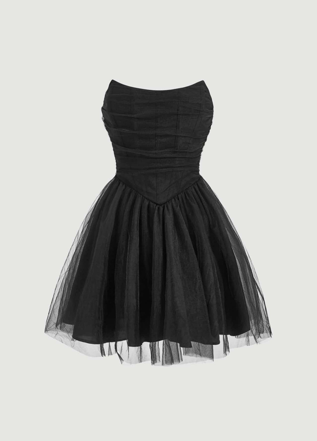 Чорна вечірня сукня бандо SHEIN однотонна