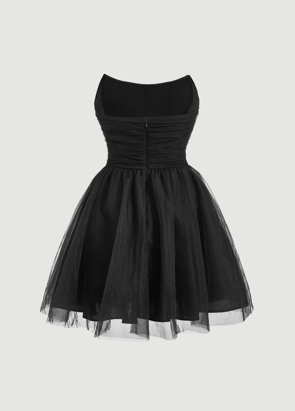 Чорна вечірня сукня бандо SHEIN однотонна