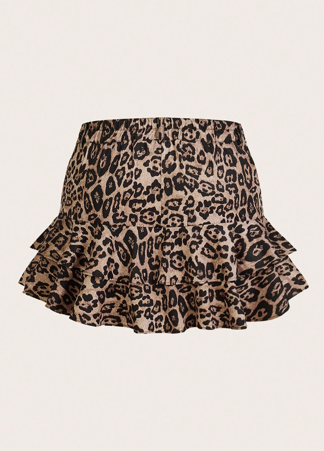 Разноцветная кэжуал леопардовая юбка SHEIN