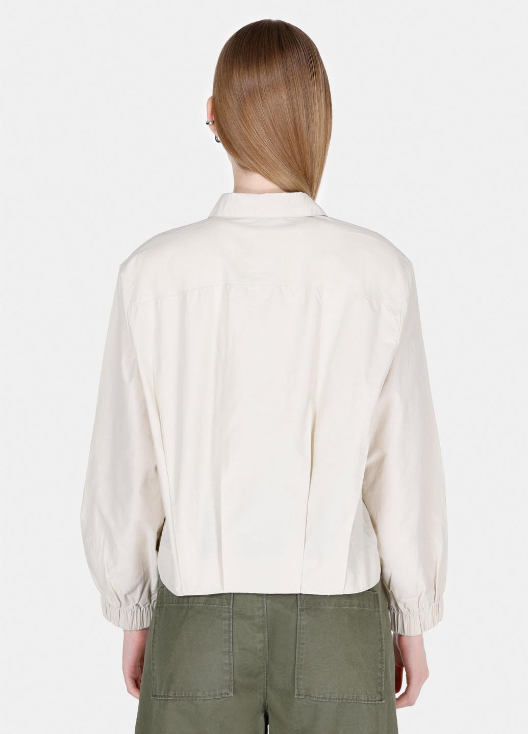 Светло-бежевая кэжуал рубашка однотонная Colin's