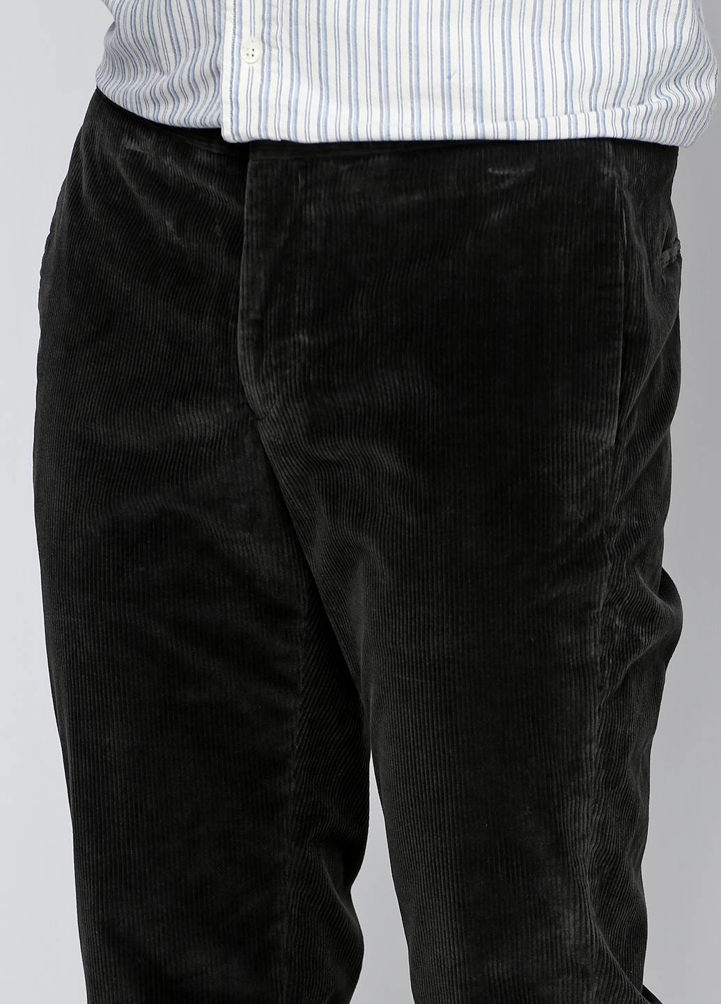 Серые кэжуал демисезонные прямые брюки Armani