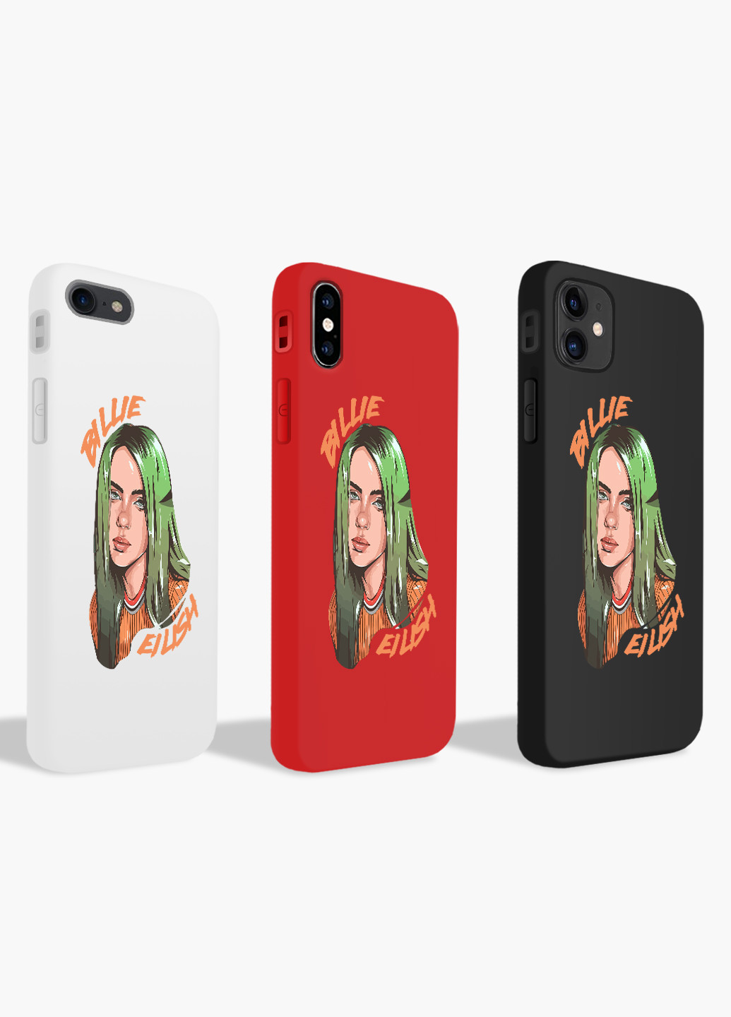 Чехол силиконовый Apple Iphone 8 Билли Айлиш (Billie Eilish) (6151-1599) MobiPrint (219490604)