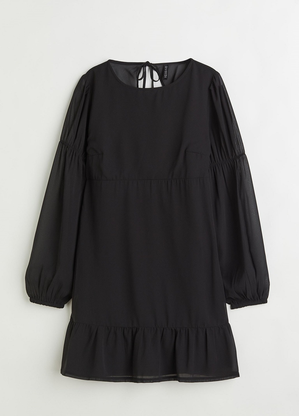 Чорна кежуал сукня H&M однотонна