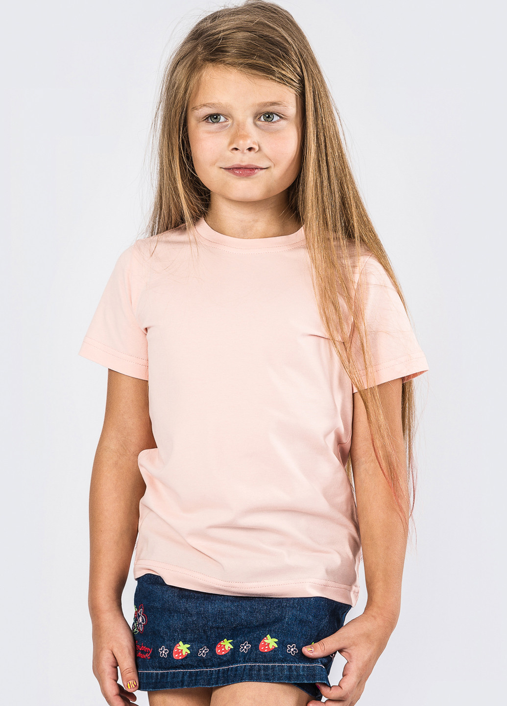 Світло-рожева літня футболка Carica