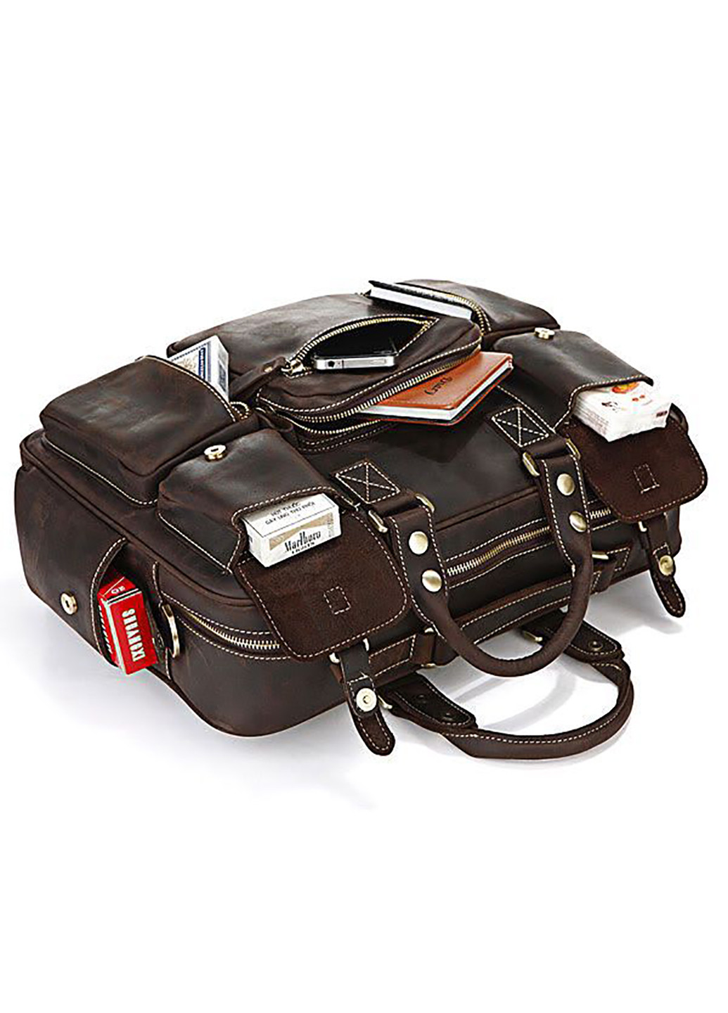 Чоловіча шкіряна сумка 43х31х13 см Vintage (229459107)
