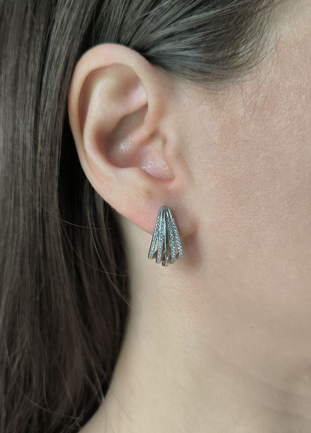 Серьги Silver Flame (350941314)