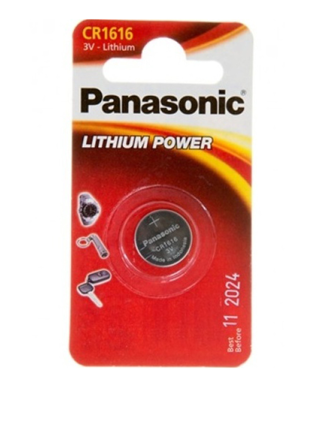 Батарейка CR 1616 BLI 1 LITHIUM (CR-1616EL / 1B) Panasonic CR 1616 BLI 1 LITHIUM (CR-1616EL/1B) сріблясті