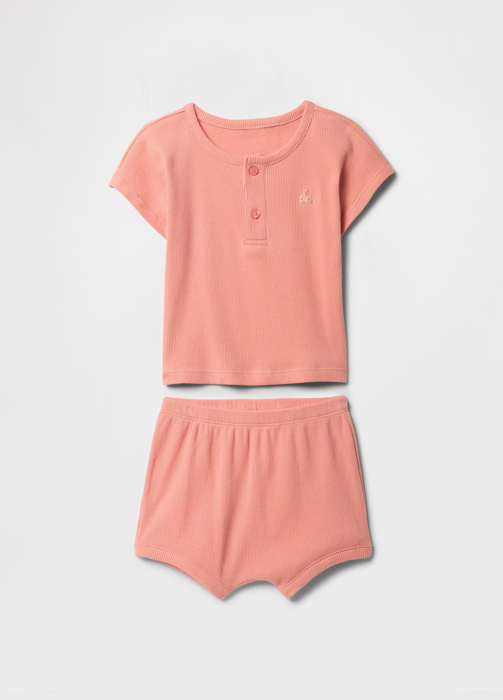 Персиковий літній комплект (футболка, шорти) Gap