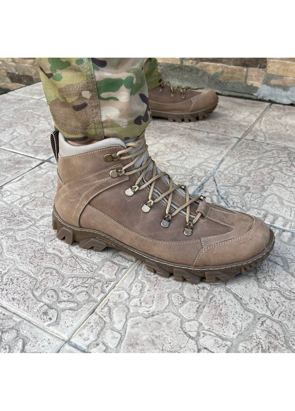 Коричневые осенние ботинки военные тактические всу (зсу) 7521 42 р 28 см коричневые Power