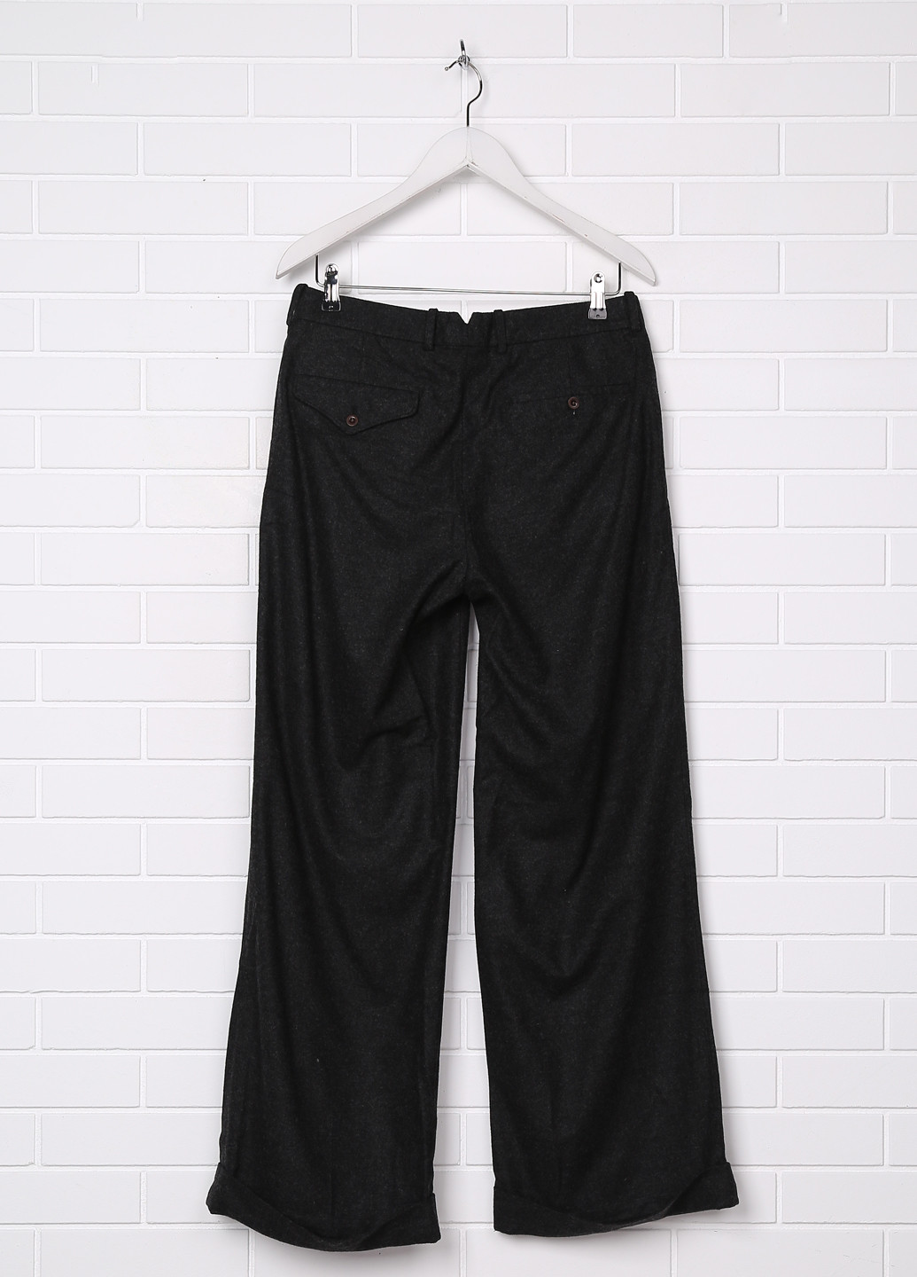 Грифельно-серые кэжуал демисезонные со средней талией брюки Ralph Lauren
