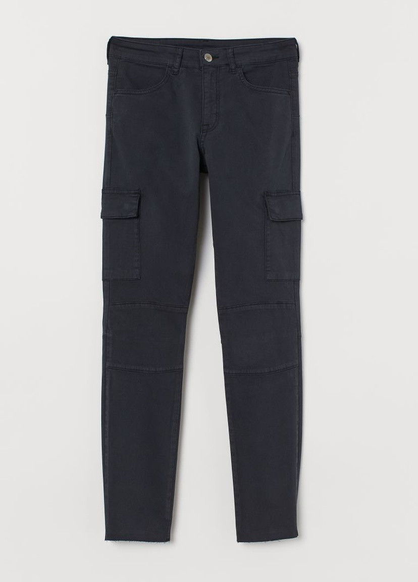 Черные демисезонные джинсы skinny high ankle H&M