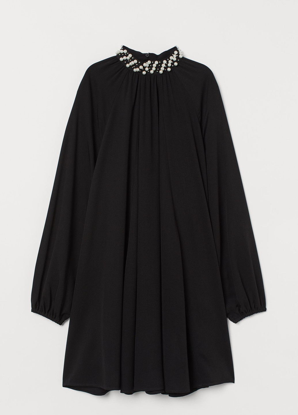 Черное кэжуал платье H&M однотонное