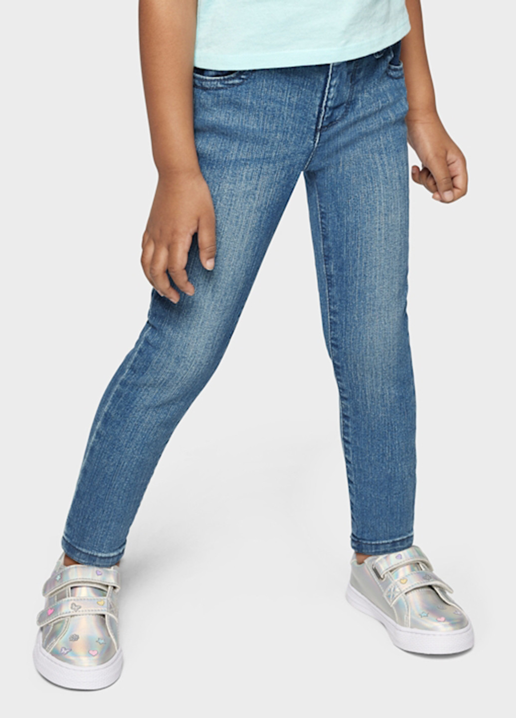 Светло-синие демисезонные зауженные джинсы The Children's Place