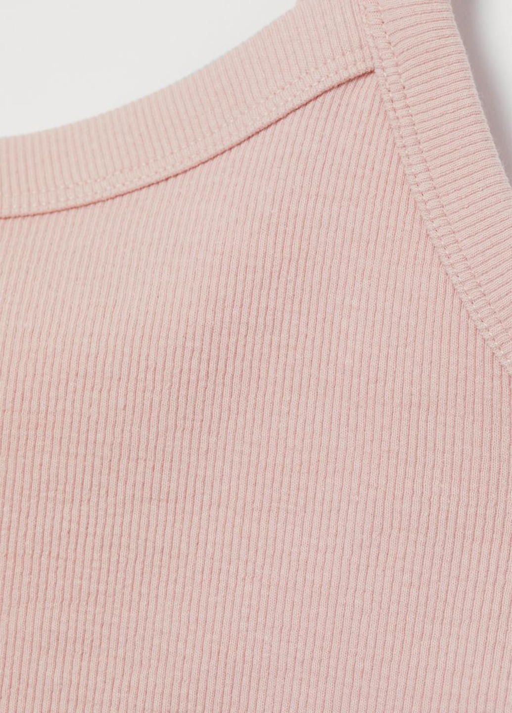 Майка для вагітних H&M однотонна рожева кежуал бавовна