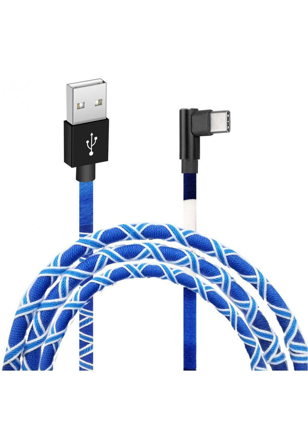 Дата кабель USB 2.0 AM to Type-C 1.0m White / Blue (FC-08WB) Grand-X usb 2.0 am to type-c 1.0m white/blue (239382919)