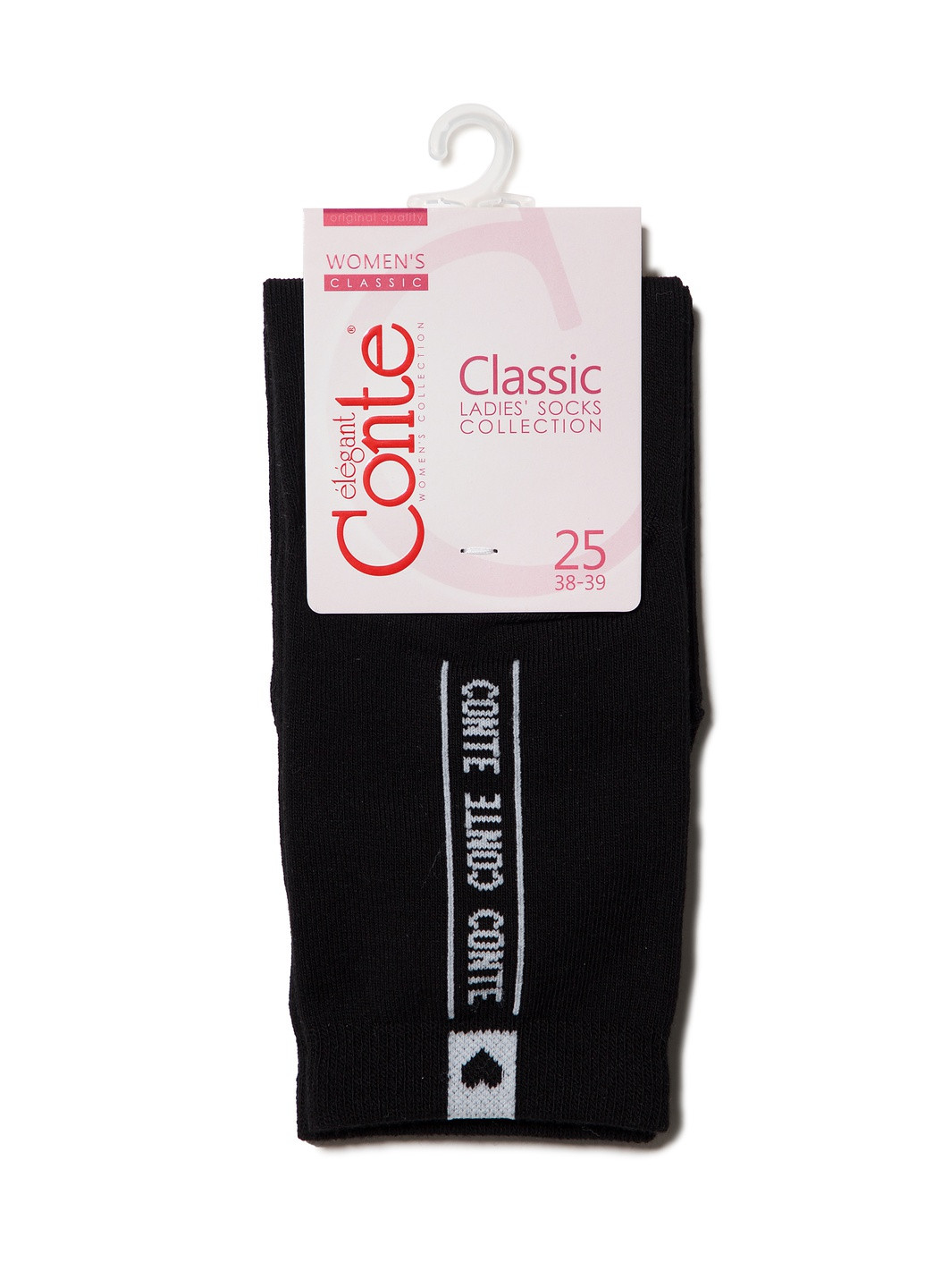Шкарпетки жін. бавовняні, р.27, 152 чорний Conte ce classic 7с-22сп (229960763)