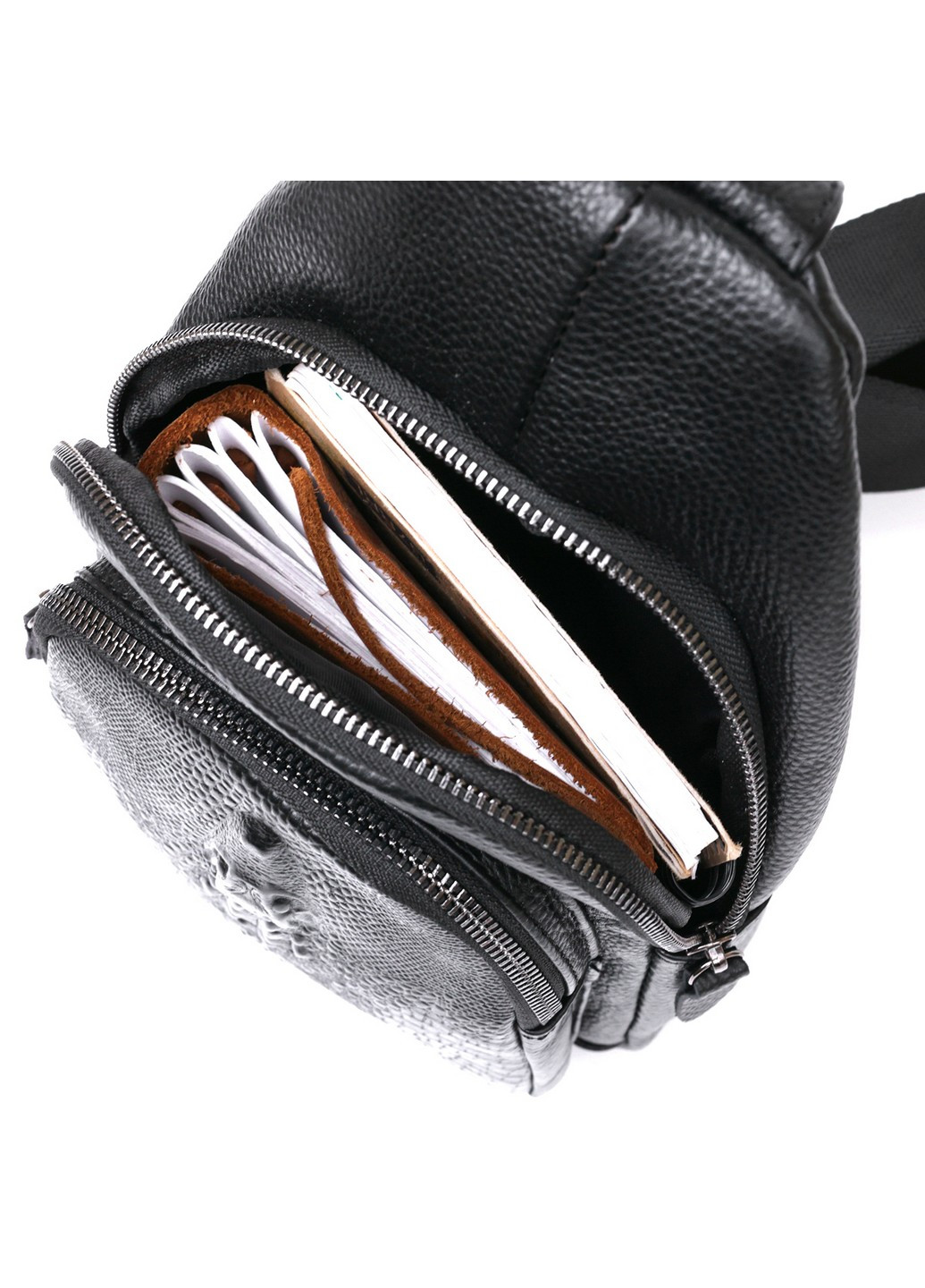 Кожаная сумка через плечо 17х31х7 см Vintage (253660163)