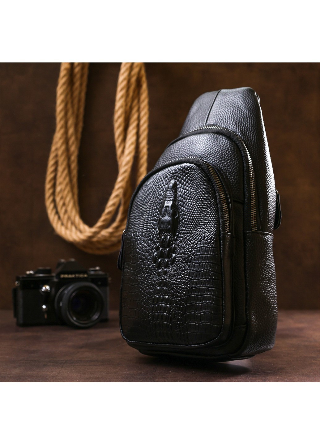 Кожаная сумка через плечо 17х31х7 см Vintage (253660163)