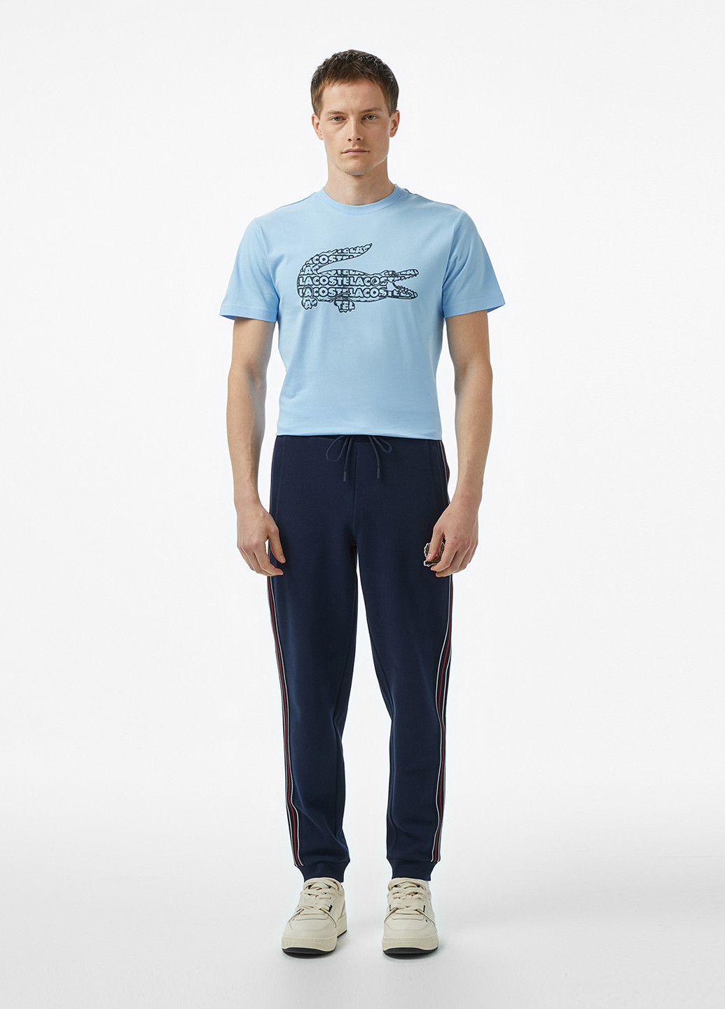 Индиго спортивные демисезонные джоггеры брюки Lacoste