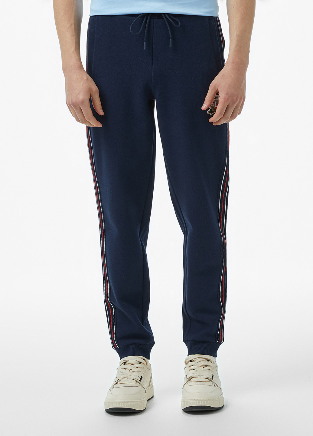 Индиго спортивные демисезонные джоггеры брюки Lacoste