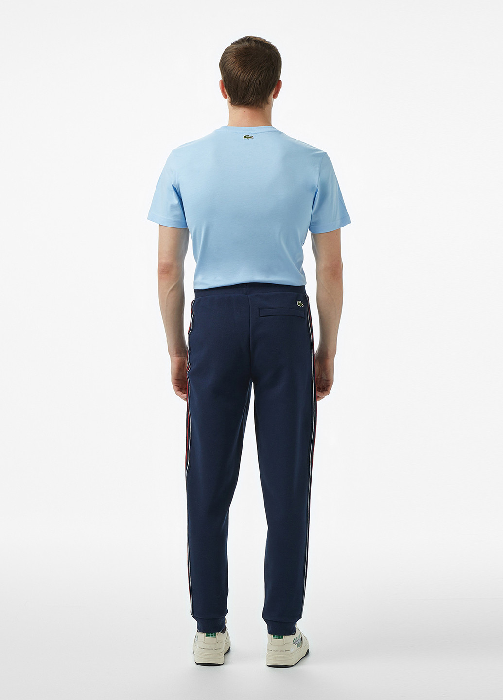 Индиго спортивные демисезонные джоггеры брюки Lacoste