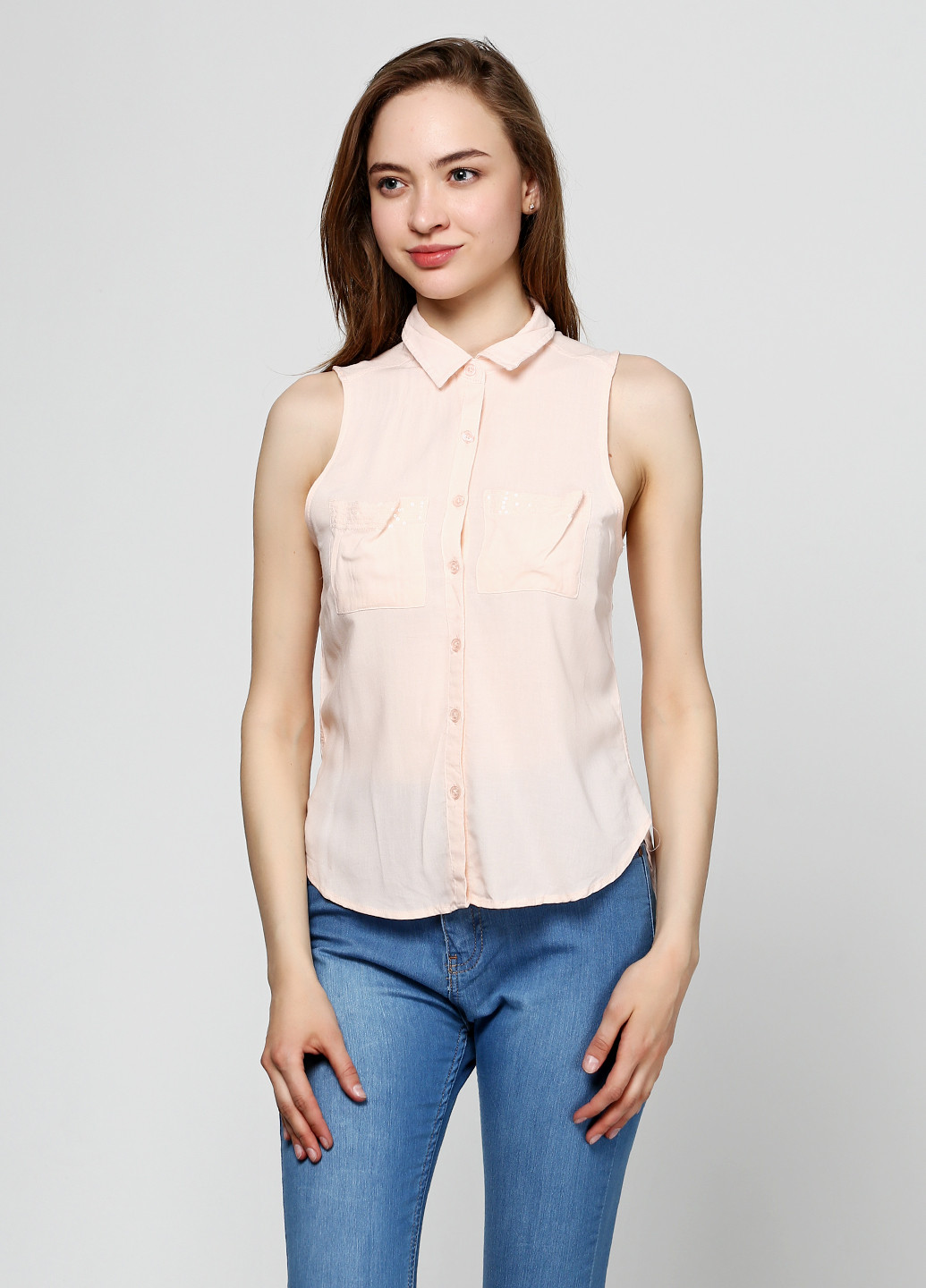 Светло-розовая летняя блуза Alcott
