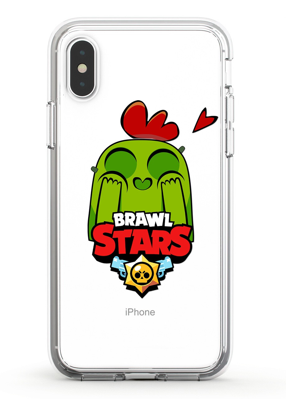 Чохол силіконовий Apple Iphone X Спайк Бравл Старс (Spike Brawl Stars) (6129-1010) MobiPrint (219283826)