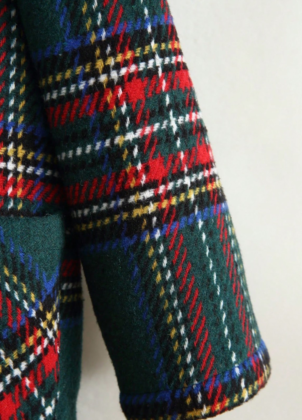 Зеленое зимнее Пальто дафлкот SHEIN