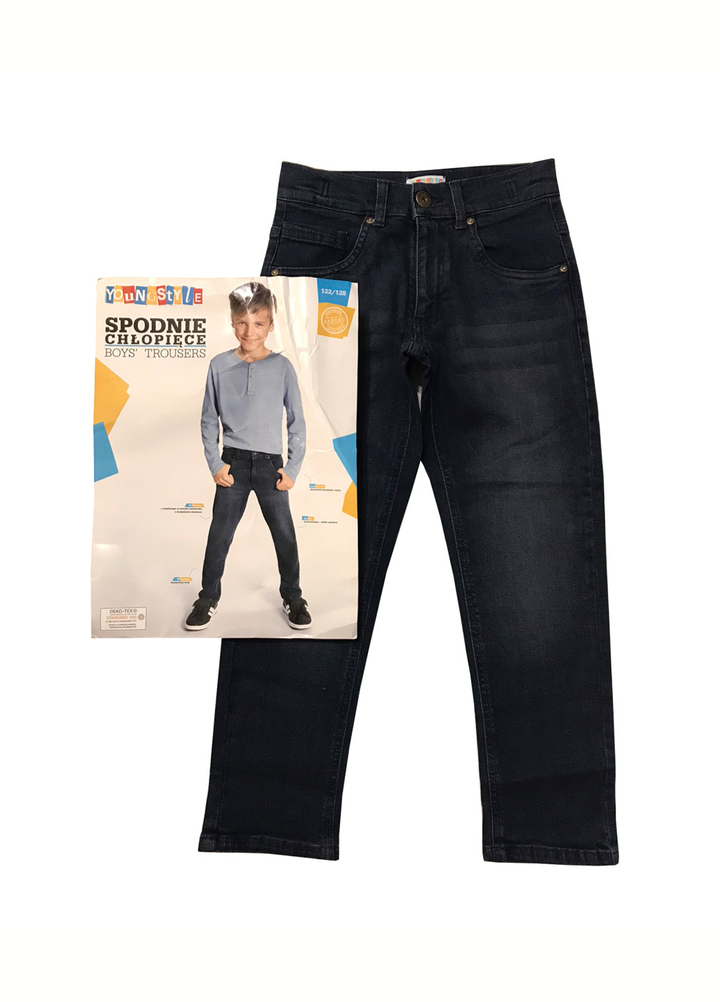 Синие демисезонные джинсы Young Style