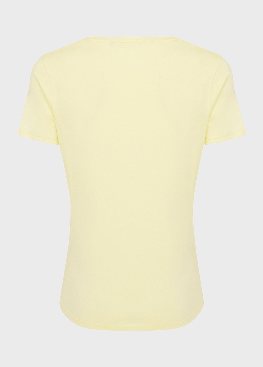 Желтая летняя футболка Mexx