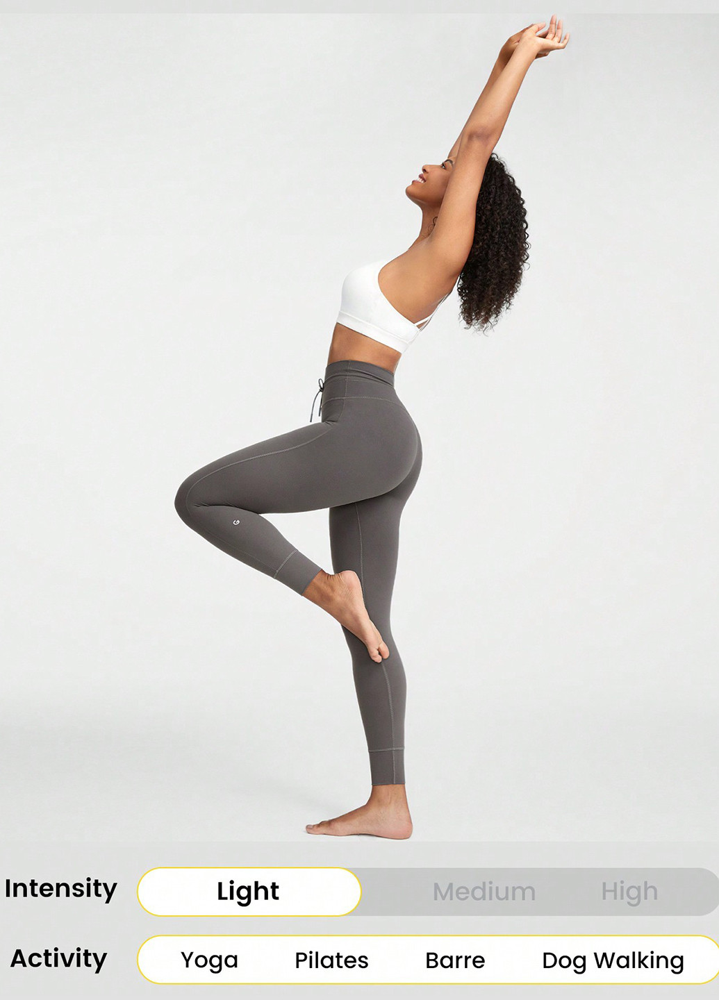 Серые демисезонные леггинсы SHEIN