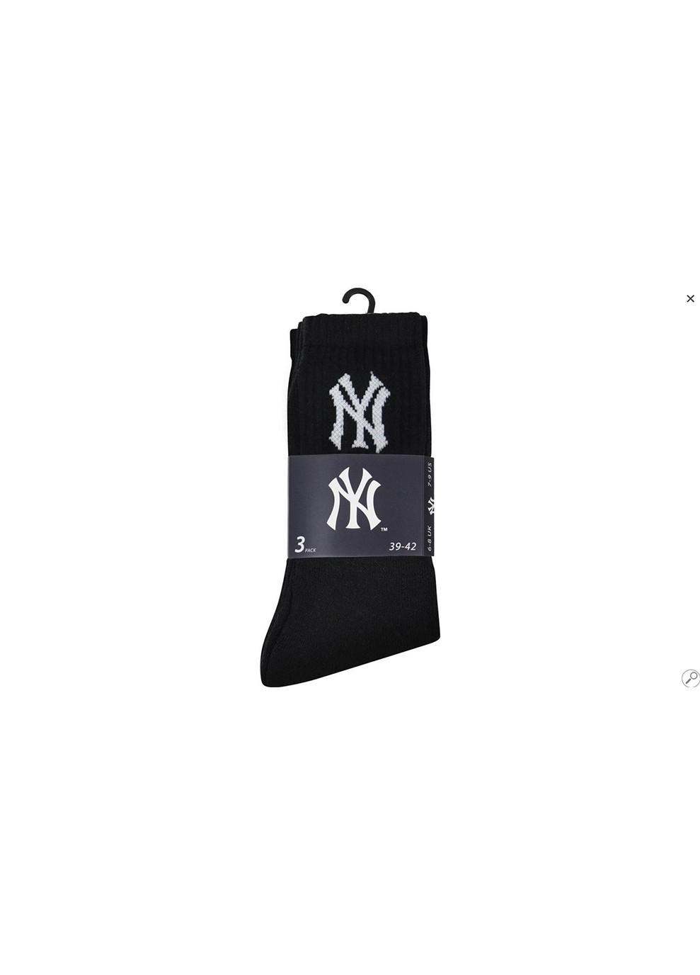 Носки Crew 3-pack 43-46 black 15100002-1002 New York Yankees (253684251)