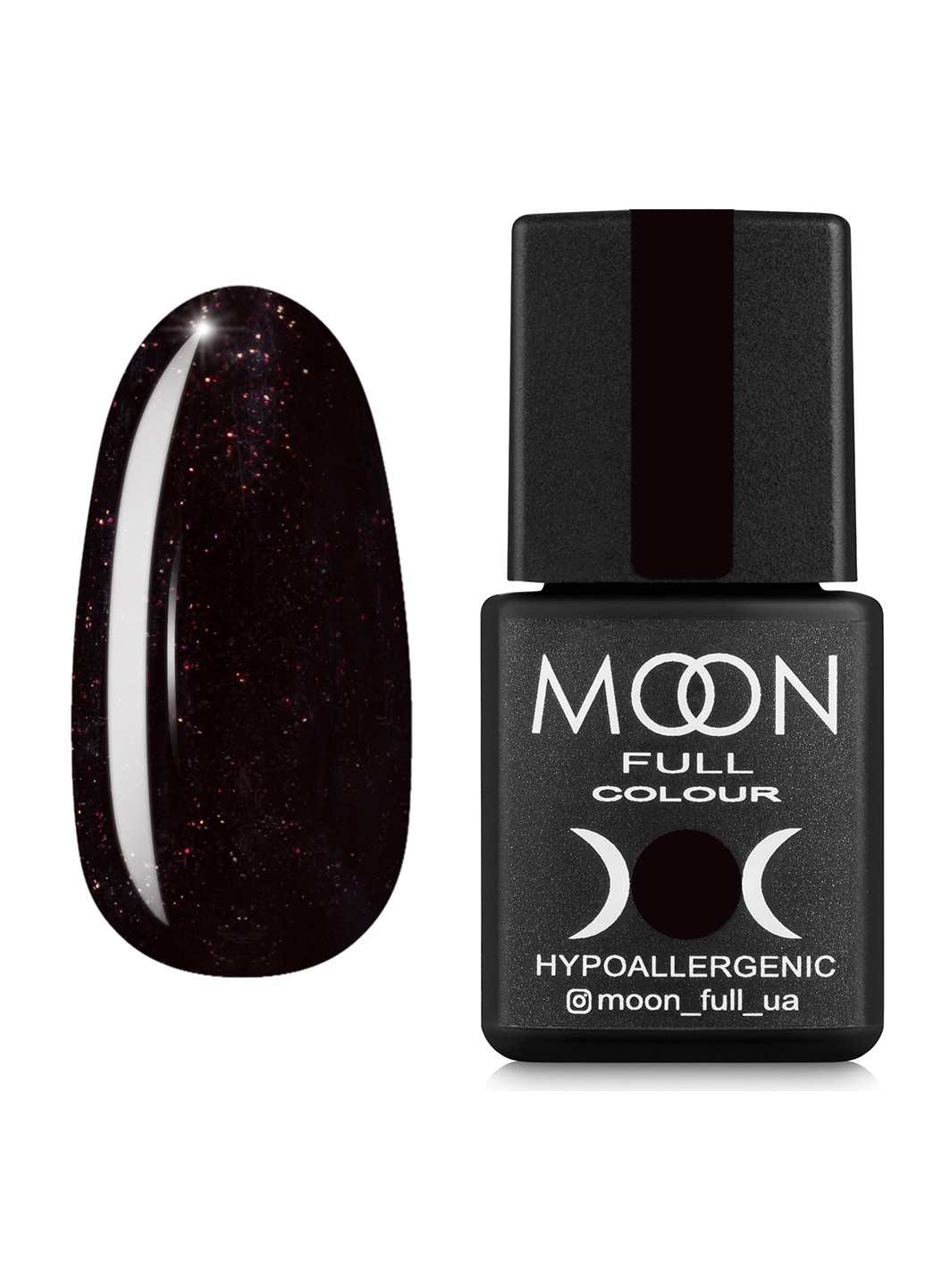 Гель-лак FULL color Gel polish 8 мл №667 шоколадно-сливовий Moon (198495532)