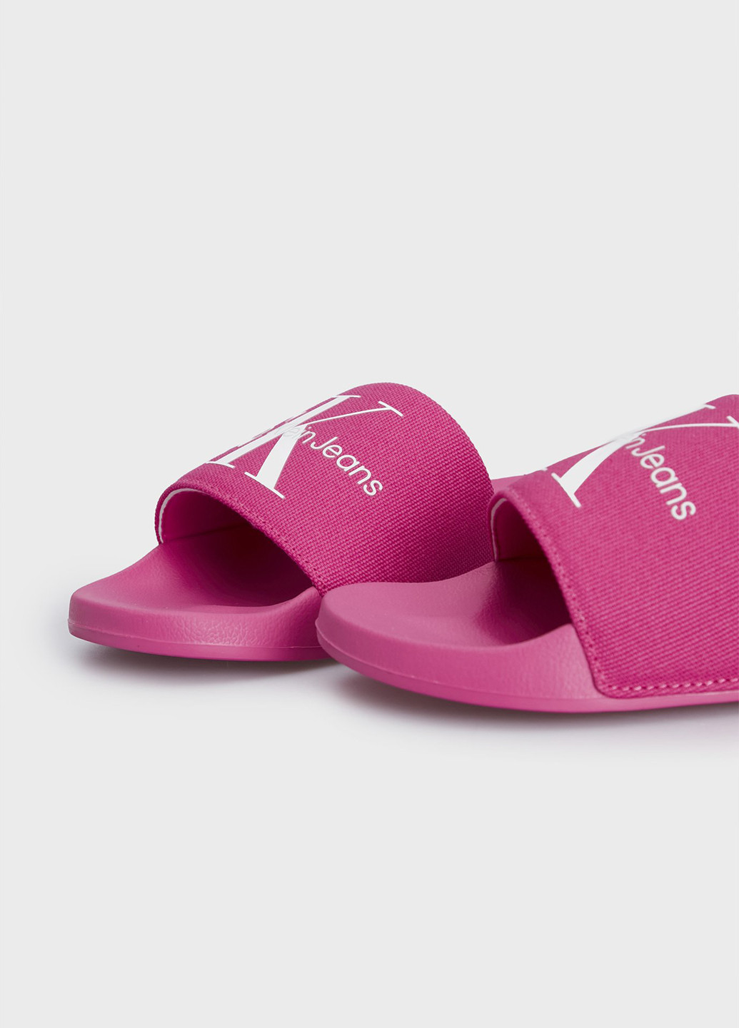 Фуксия шлепанцы Calvin Klein Jeans с логотипом