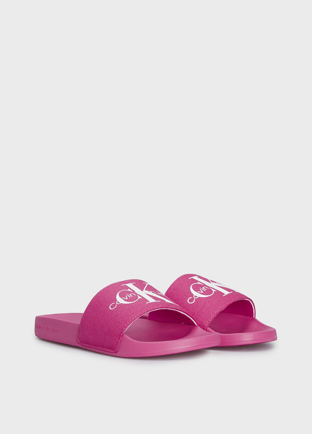 Фуксия шлепанцы Calvin Klein Jeans с логотипом