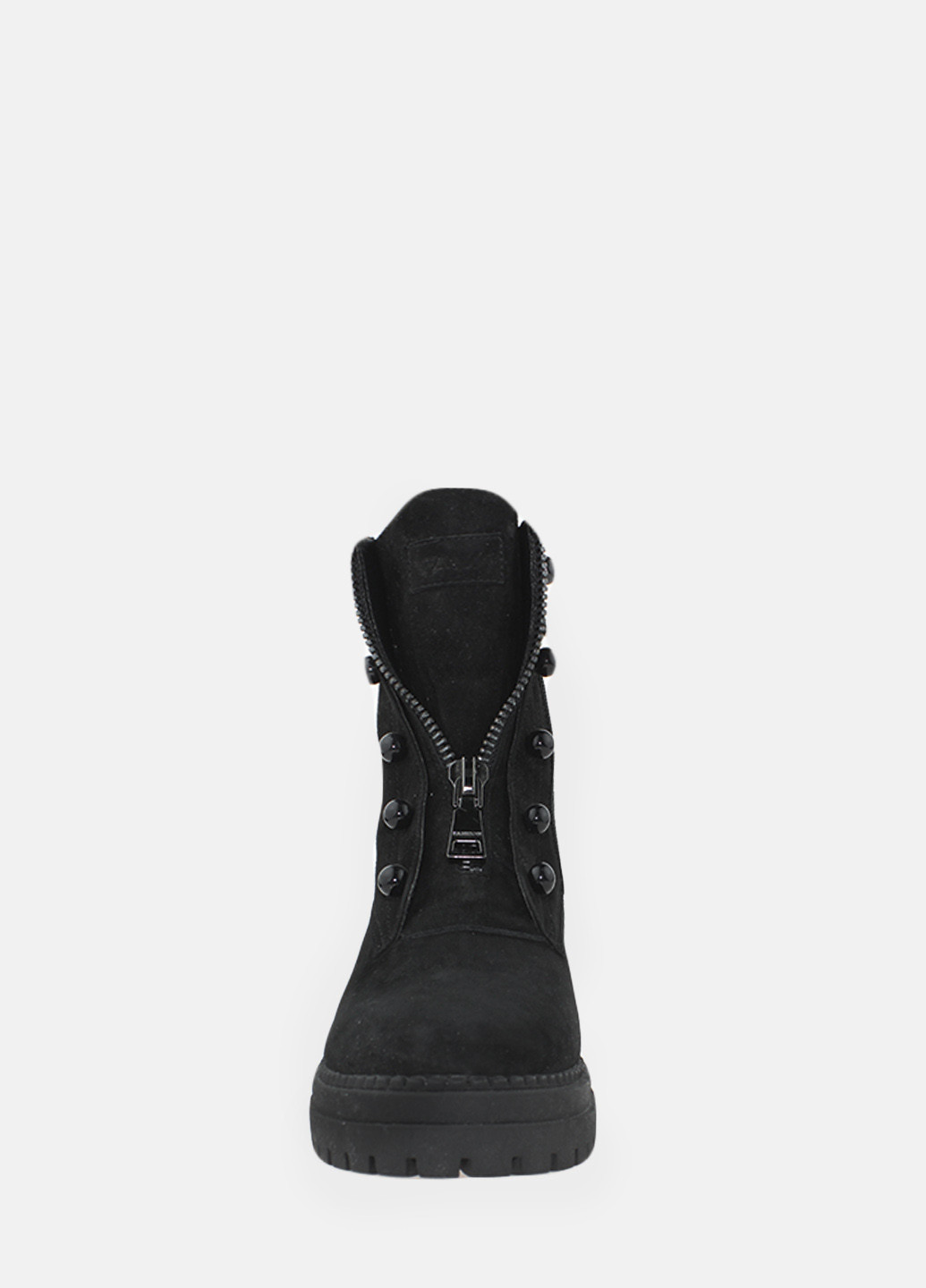 Зимние ботинки rf7529-11 черный Favi из натуральной замши